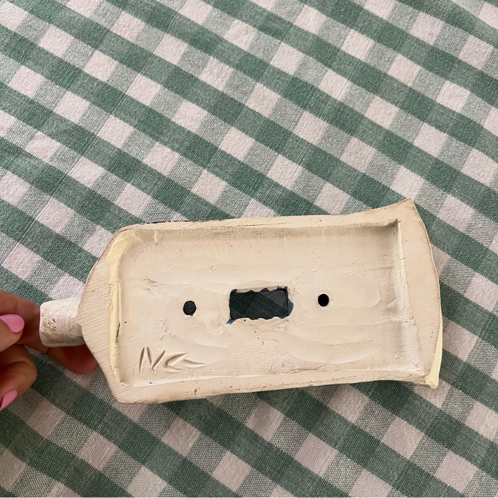 Vintage Handmade Light Switch Cover Toothpaste Bathroom Kitschy Cute! - Picture 6 of 8